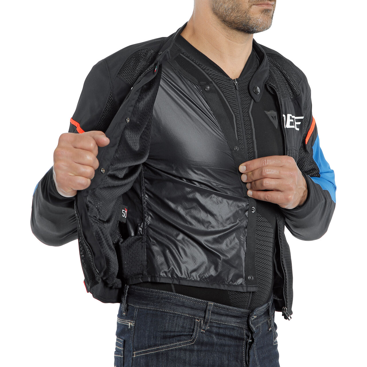 Buy Dainese Air Frame Textile Jacket black POLO Motorrad