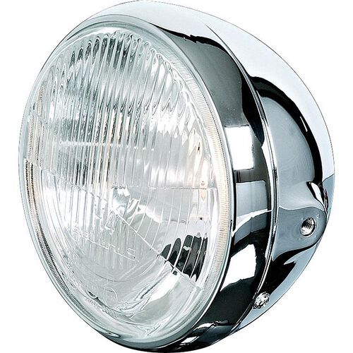 Motorcycle Headlights & Lamp Holders Shin Yo Chrome head light British 178mm, H4, for side mounting Blue