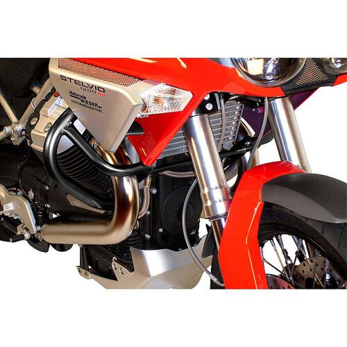 Motorcycle Crash Pads & Bars Hepco & Becker crashbar black for Moto Guzzi Stelvio 1200 /NTX Red