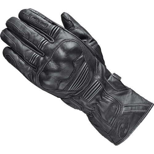 Motorcycle Gloves Tourer Held Touch leather glove long Blue