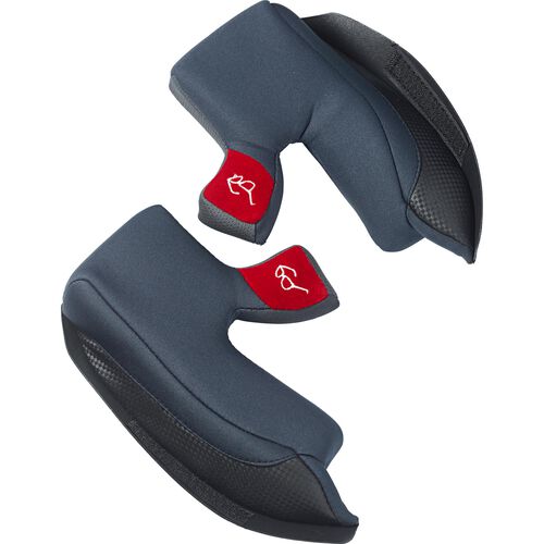 Helmet Pads Nexo Cheek cushions Fiber Comfort AIR 2.0 with eyeglass channels Neutral
