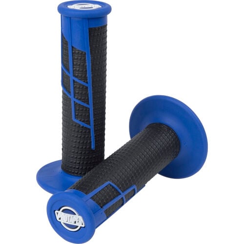 null ProTaper Clamp-On grips Half Waffle blue/black Neutral