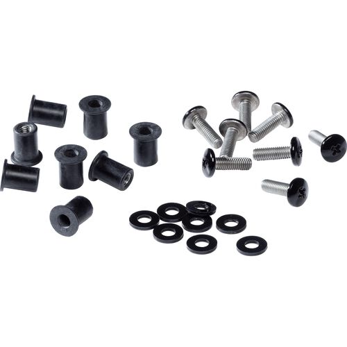 Screws & Small Parts Hashiru Fairing press screws stainless steel black Neutral