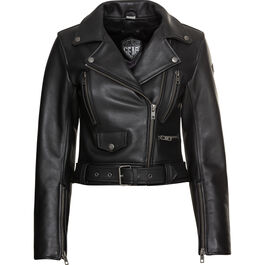 Bad Bonnie Ladies leather jacket noir