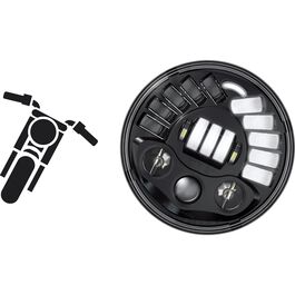 Adaptateur de phare de moto Support de phare de moto Garniture de phares à  LED Universel - 5,75 pouces Noir 5.75 pouces noir