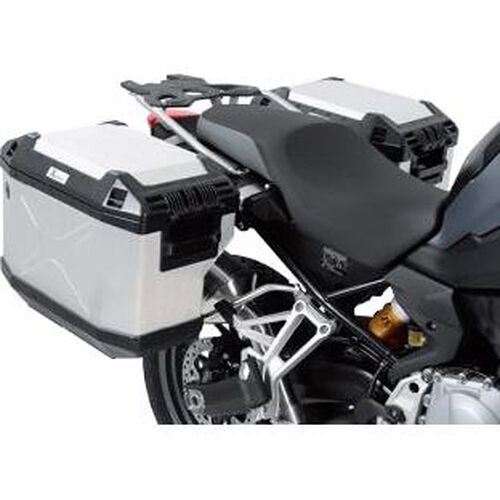 Sidecases Hepco & Becker Xplorer Cutout sidecase set silver for BMW F 750 GS Grey