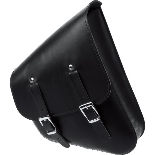 Motorbike Saddlebags Stoverinck leather craschbar/saddle bag Tringular left black Neutral