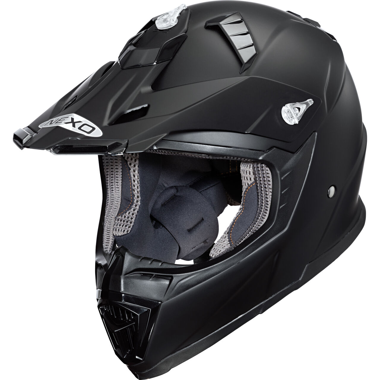 Nexo MX-Line fibre glass cross helmet Motocross Helmet flat black