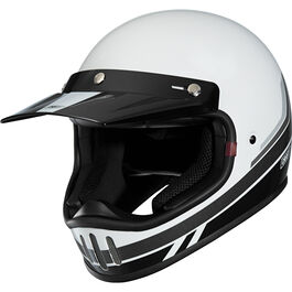Craft MX-Line 1.0 - Retro 3C White/Black design Motocross Helmet