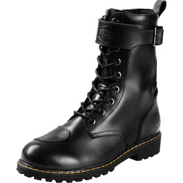 Charly Redwood WP motorcycle lace-up boots long noir