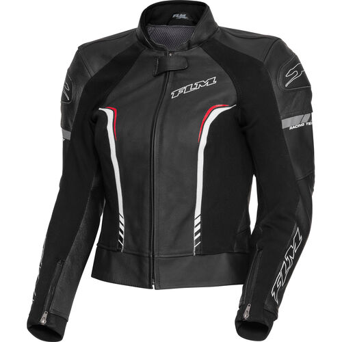 Motorcycle Leather Jackets FLM Sports women's leather combination jacket 4.0 Black