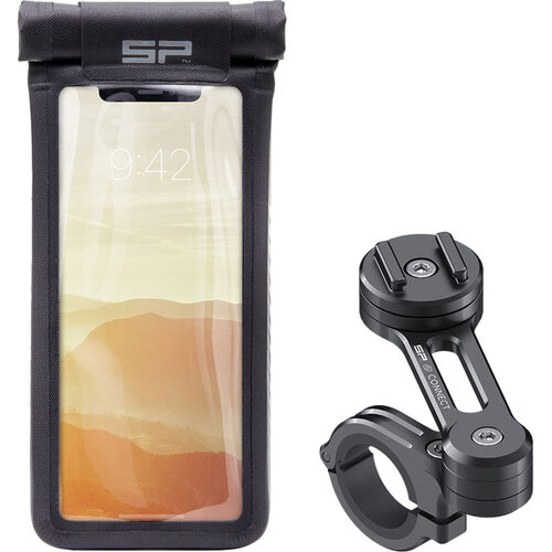 Motorrad Navi- & Smartphonehalter SP Connect Moto Bundle SPC Handyhalterung mit Universal Phone Case M Neutral