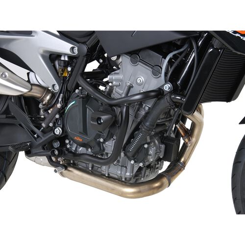 Crash-pads & pare-carters pour moto Hepco & Becker arceau de sécurité à avec Pads à KTM Duke 790 noir Bleu