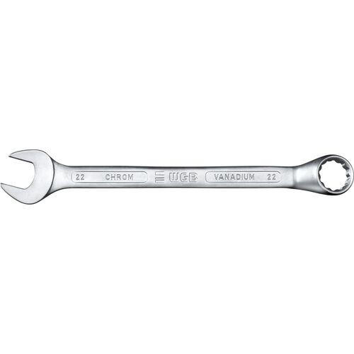 Wrench & Tong WGB combination wrench 220, cranked side SW8, 124mm Red