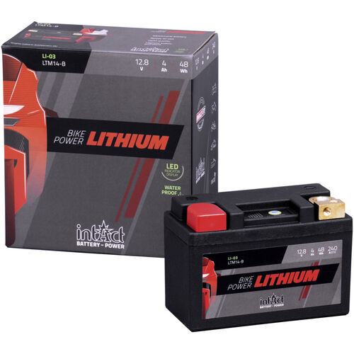 Batteries de moto intAct Lithium motorcycle battery LI-03 Neutre