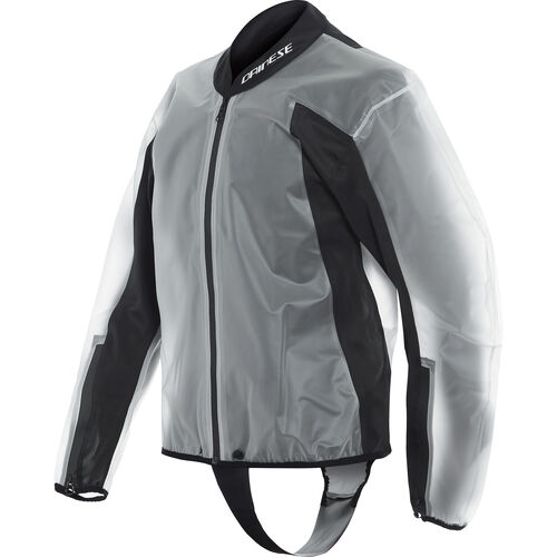 Motorrad Regenbekleidung Dainese Rain Body Racing 2 Regenjacke transparent schwarz XL