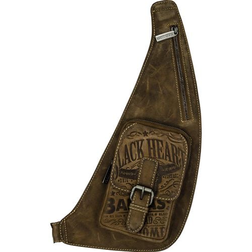 Leisure Bags Jack's Inn 54 leather body bag "Black Vengeance" brown vintage