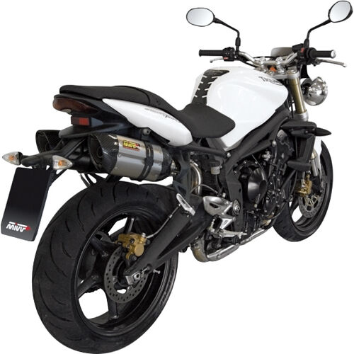 Suono exhaust pair silver AT.009.L7 for Street Triple 07-12