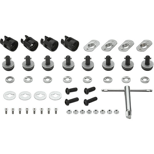 Tension Belts & Accessories Givi Rapid quick release conversion kit for side carriers 10RKIT Grey