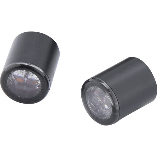 Motorcycle Rear Lights & Reflectors Highsider LED backlight/indicator pair Proton Modul Ø11mm tinted Black