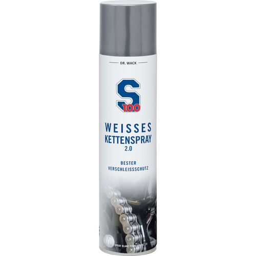 Sprays pour chaîne & systèmes de lubrification S100 spray chaîne blanche 2.0 400ml Neutre