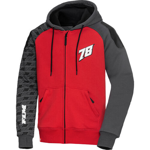 Shirts and sweaters FLM Drift Sport Hoodie with protectors Red
