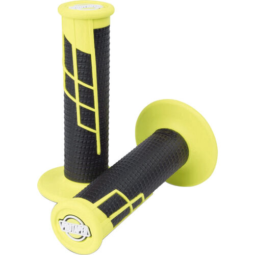 null ProTaper Clamp-On grips Half Waffle neon yellow/black Neutral