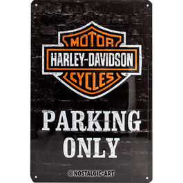 Signe d'étai 20 x 30 cm Harley-Davidson Parking Only