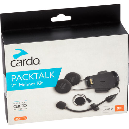 Système de communication pour casque Cardo Packtalk 2nd Helmet Kit JBL Neutre