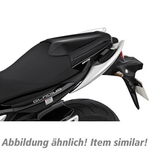 Motorrad Sitzbänke & Sitzbankabdeckungen Bodystyle Sitzkeil über Soziussitz Suzuki SFV 650 Gladius unlackiert Weiß