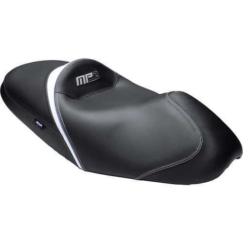 Motorrad Sitzbänke & Sitzbankabdeckungen Shad Komfort Sitzbank für Piaggio MP3 schwarz/weiß Grau