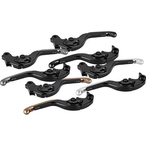 Motorcycle Clutch Levers Rizoma clutch lever adjustable/variable widths LCX305B black