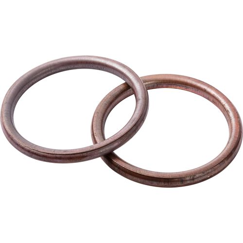 Motorcycle Exhaust Gaskets Hi-Q exhaust seals manifold to engine pair 42,7/35,1/4mm Black