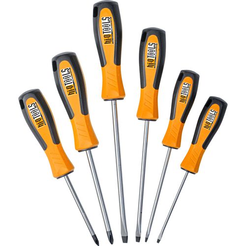 Screwdrivers & Bits Hi-Q Tools screwdriver set 6-piece Neutral