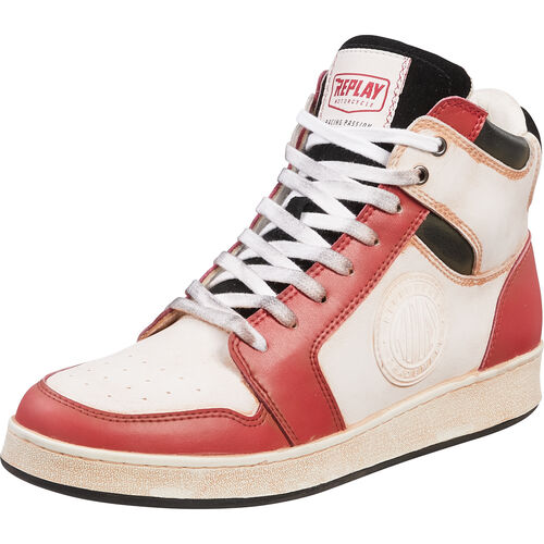 Motorcycle Shoes & Boots Sneaker Replay Ares Vintage Sneaker Red