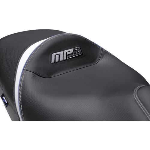 Komfort Sitzbank für Piaggio MP3 schwarz/weiß