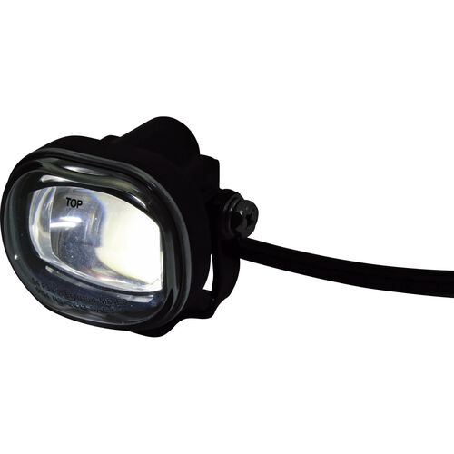Motorrad Scheinwerfer & Lampenhalter Highsider LED-Nebelscheinwerfer MICRO rechteckig schwarz Weiß