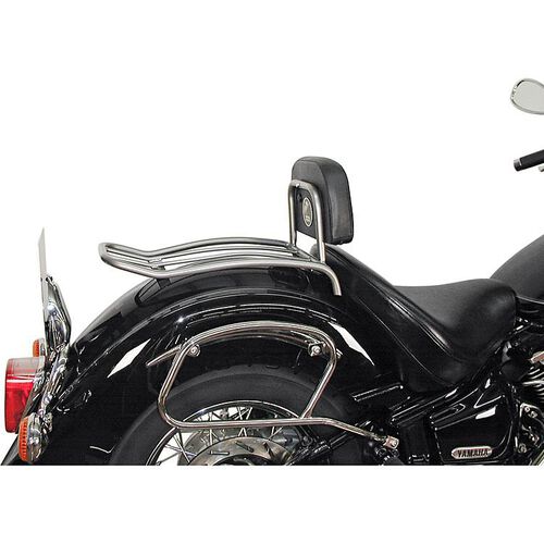 Sièges & housses de siège pour moto Hepco & Becker Solorack avec coussin dorsal chrome pour Yamaha XVS 1100 Dra Neutre