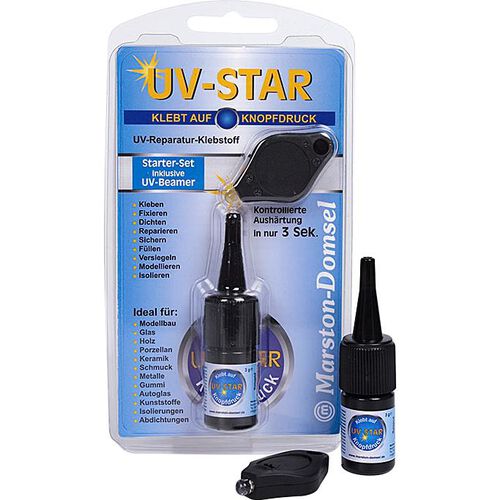 Densing, Gluing & Repairing Marston-Domsel UV-STAR special glue with UV activation 3g Neutral