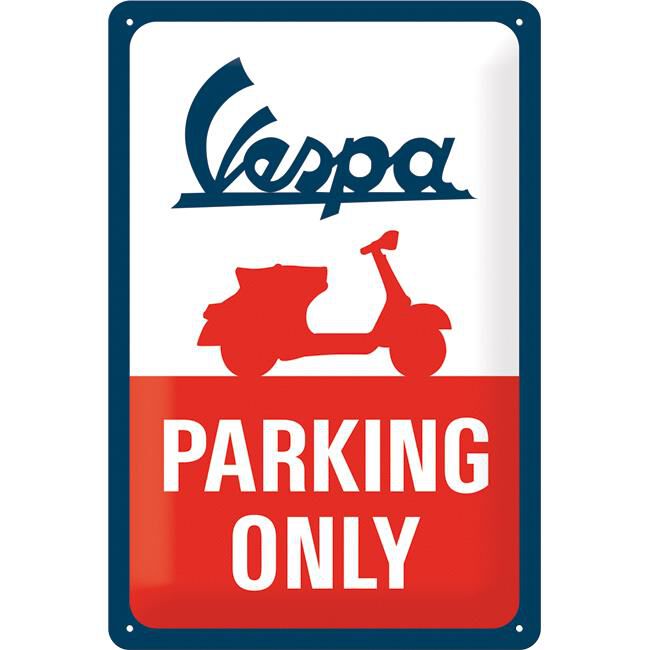 Schild American Style Deko Vespa parking Parkverbot 