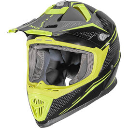 Nexo MX-Line fibre glass cross helmet green design #20 Motocross Helmet