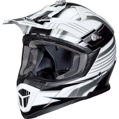Nexo MX-Line fibre glass cross helmet Motocross Helmet black/white design