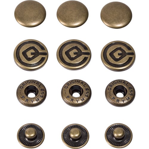 Accessories QBag push-button brass 16 mm Neutral