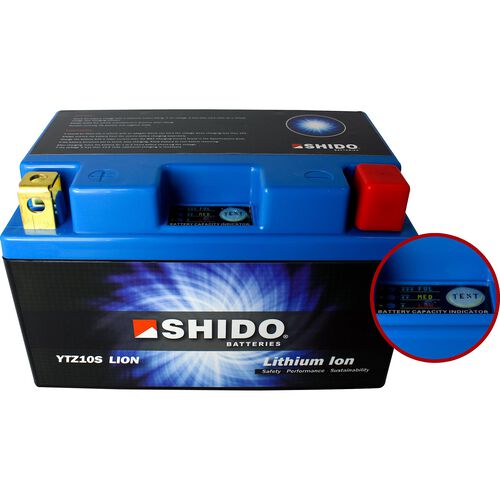 Motorcycle Batteries Shido lithium battery LTZ12S, 12V, 5Ah (YTZ12S) Neutral