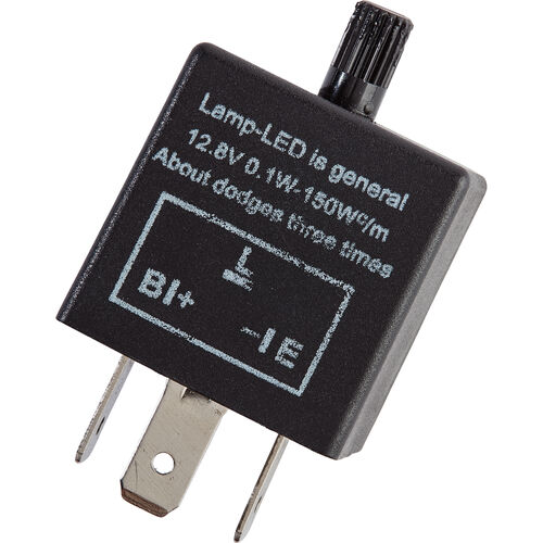 Blinkrelais einstellbar 12V 0,1-150W 3-polig (auch für LED)