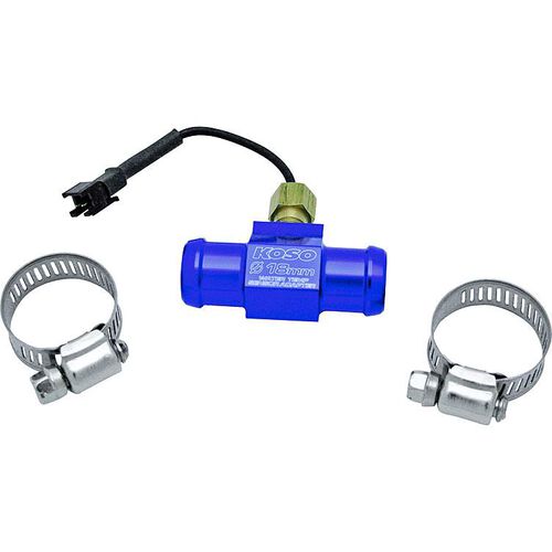 Koso water temperature sensor for hose assembly
