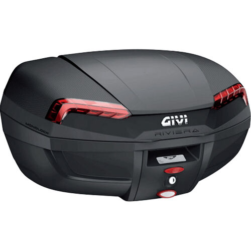 Topcases Givi Monolock® Topcase Riviera 46 liters E46N black/red Neutral