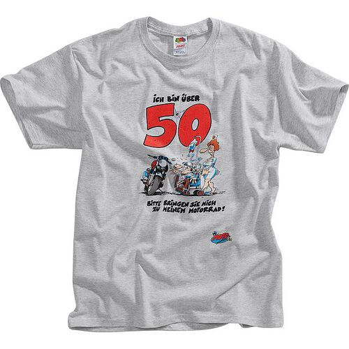 T-Shirts Motomania T-Shirt over 50 Grey