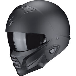 Open Face Helmets Scorpion EXO Combat II Black