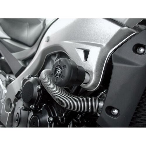 Crash-pads & pare-carters pour moto B&G tampons de protection Racing polyamide noir pour GSR 600 Blanc